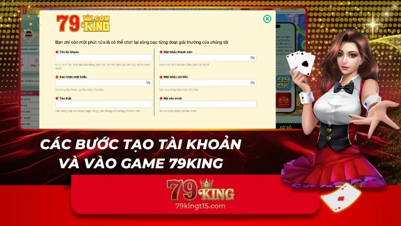 Người dùng hoàn tất đăng ký và vào chơi chỉ sau vài thao tác cơ bản
